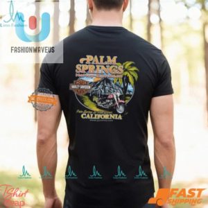 Ride In Style Quirky Palm Springs Harley Tee fashionwaveus 1 2