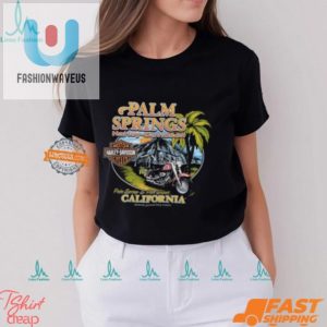 Ride In Style Quirky Palm Springs Harley Tee fashionwaveus 1 3