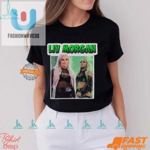 Get Lucky Laugh With Liv Morgans Green Logo Tee fashionwaveus 1 3