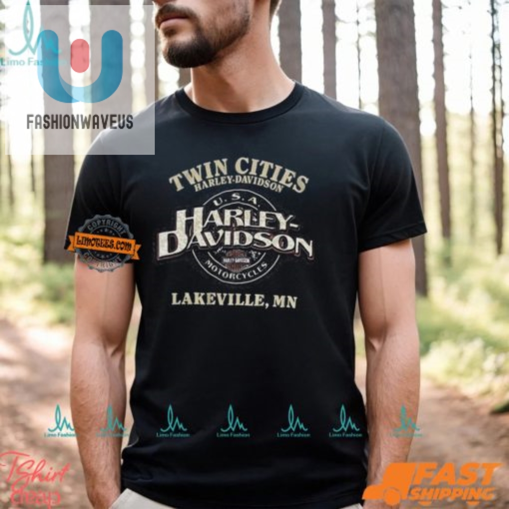 Ride In Style Funny Twin Cities Harley Davidson Tee