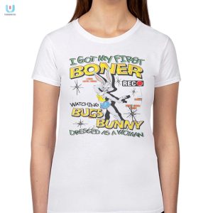 Funny First Boner Bugs Bunny Shirt Unique Humor Tee fashionwaveus 1 1