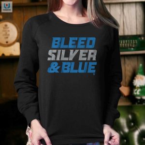 Detroit Football Shirt Bleed Silver Blue With A Smile fashionwaveus 1 3