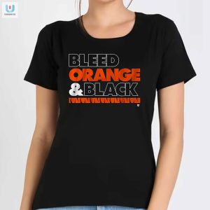 Proudly Bleed Orange Black Hilarious Cincinnati Tee fashionwaveus 1 1