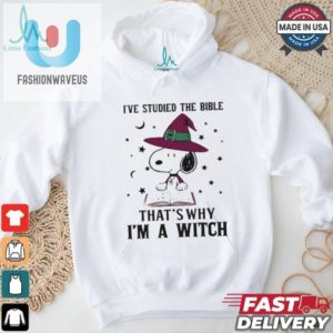 Funny Snoopy Tshirt Bible Scholar Turned Witch fashionwaveus 1 2