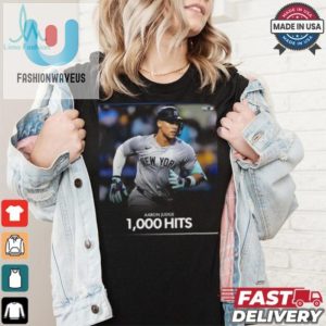 Hit A Home Run With Aaron Judge 1000 Hits Funny Tee fashionwaveus 1 2