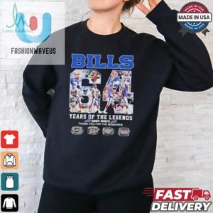 Quirky Buffalo Bills Legend Tee 64 Years Of Laughs Memories fashionwaveus 1 2