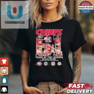 Funny Chiefs 61 Years Tee Celebrate Legends With Laughter fashionwaveus 1 1