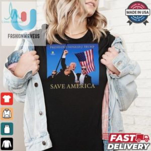 Comic Trump 2024 Tee Save America With A Smile fashionwaveus 1 2