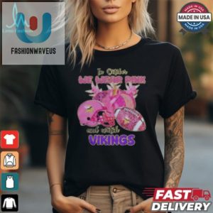 Pink Purple Vikings Tshirt For Breast Cancer Awareness fashionwaveus 1 1