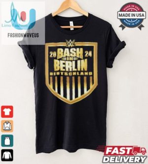 Get Your Witty Design Bash Berlin 2024 Shield Tshirt fashionwaveus 1 1