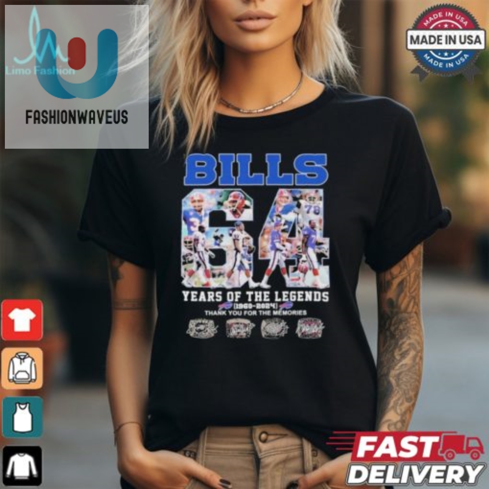 Legendary Buffalo Bills Tshirt 64 Years Of Epic Memories