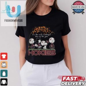 Funny Snoopy Peanuts Vt Hokies Fall Shirt Most Beautiful Time fashionwaveus 1 2