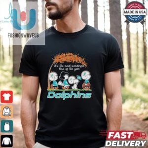 Get Fall Laughs Miami Dolphins Peanuts Charlie Brown Tee fashionwaveus 1 3