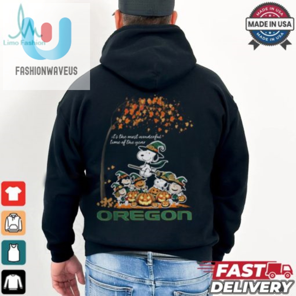 Funny Peanuts Oregon Ducks Halloween Shirt  Unique  Festive