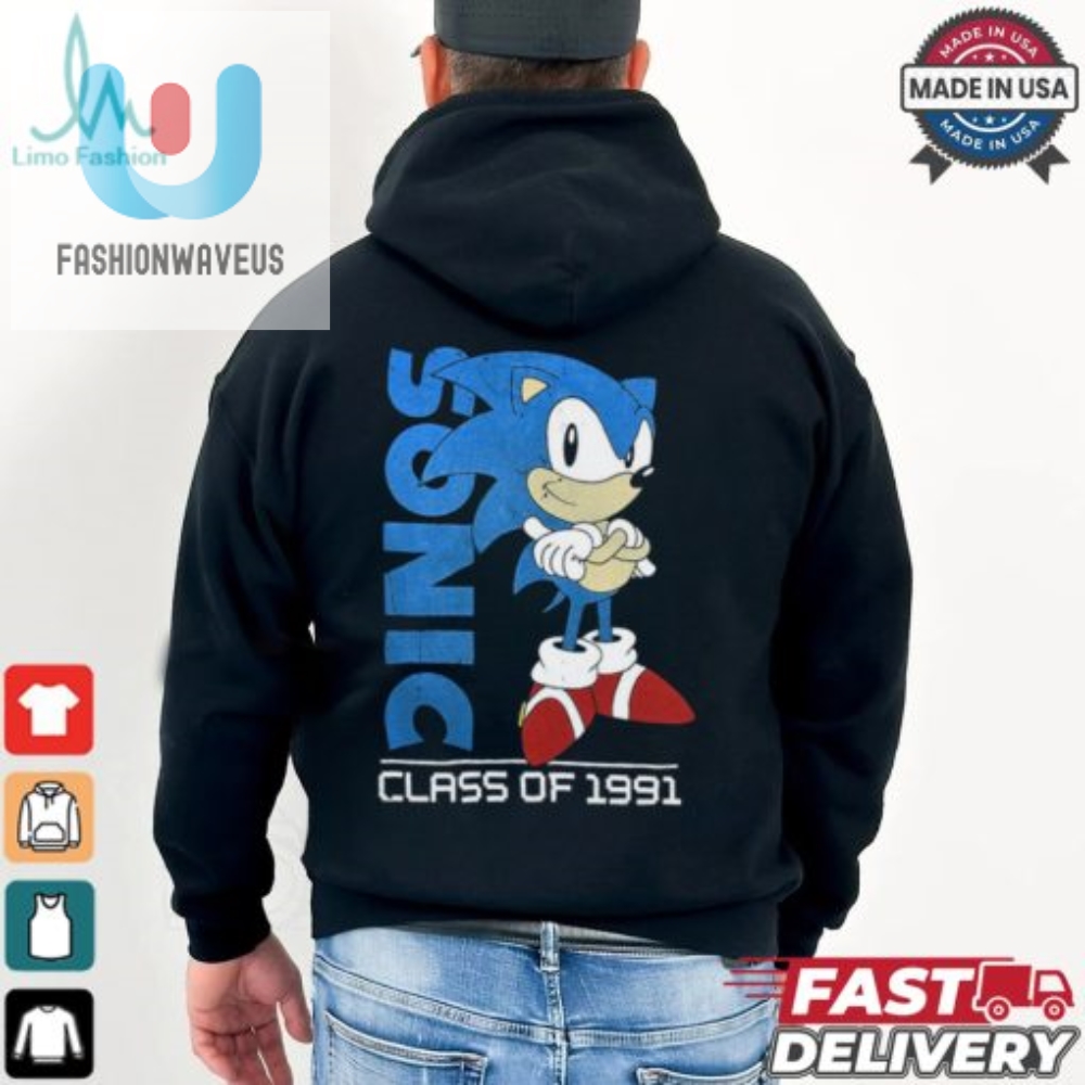 Lol Sonic The Hedgehog 91 Retro Graduation Tee