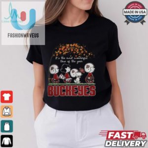 Snoopy Peanuts X Ohio State Buckeyes Funny Fall Shirt fashionwaveus 1 2