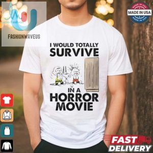 Snoopy Horror Movie Survivor Tshirt Funny Unique Tee fashionwaveus 1 1