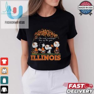 Fall Fun Snoopy Illini Shirt Most Beautiful Time fashionwaveus 1 2