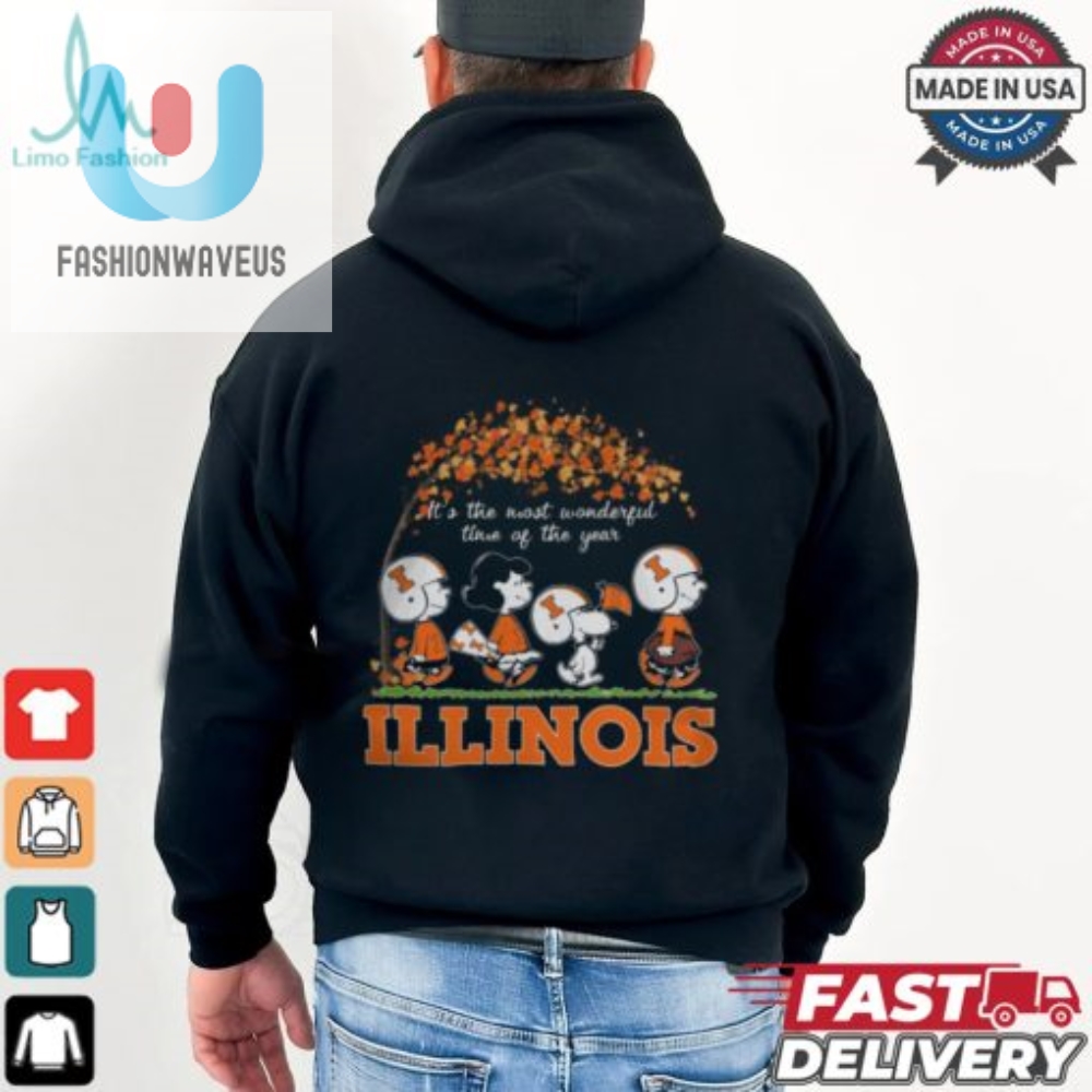 Snoopy Peanuts X Illinois Illini Funny Fall Shirtunique Gem