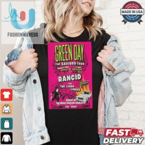 Rock Out Green Day 2024 Charlotte Poster Tee Too Cool fashionwaveus 1 4