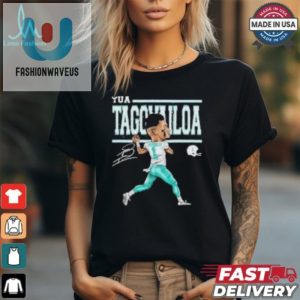 Tua Tagovailoa Miami Qb Cartoon Tshirt Fun Unique Gift fashionwaveus 1 1