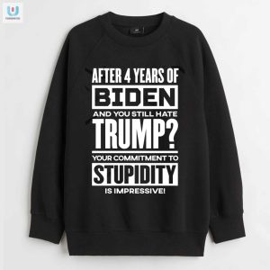 Funny Antibiden Protrump Shirt Commitment To Stupidity Tee fashionwaveus 1 3