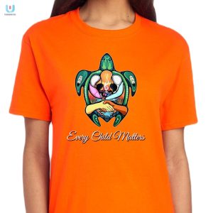 Shellebrate With Every Child Matters Orange Turtle Tee fashionwaveus 1 2