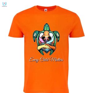 Shellebrate With Every Child Matters Orange Turtle Tee fashionwaveus 1 3