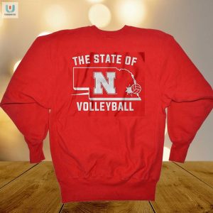 Spike With Style Nebraska Volleyball Funny Tee fashionwaveus 1 1