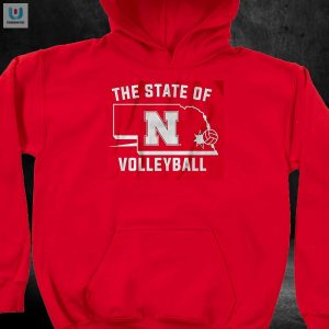 Spike With Style Nebraska Volleyball Funny Tee fashionwaveus 1 2