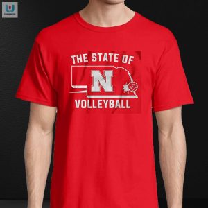 Spike With Style Nebraska Volleyball Funny Tee fashionwaveus 1 3