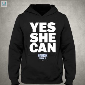 Yes She Can Kamala Harris Walz Tee Unique Hilarious fashionwaveus 1 2