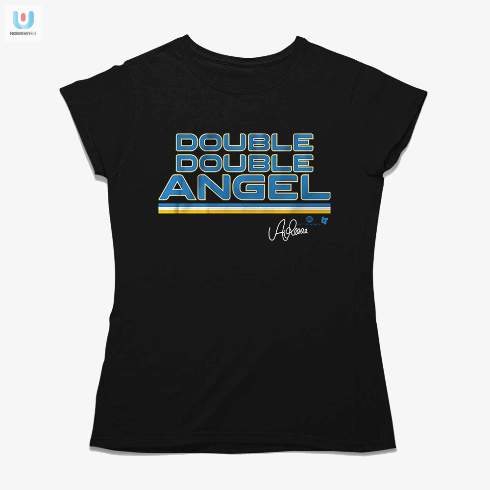 Score Big Laughs Angel Reese Double Double Angel Tee