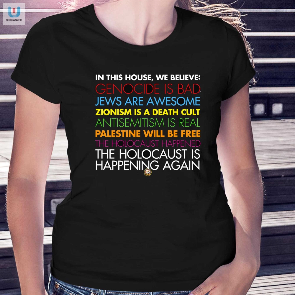 In This House Genocide Bad Jews Awesome Shirt  Funny  Unique