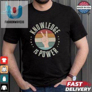 Get Witty With Our Vintage Knowledge Is Power Tee fashionwaveus 1 1