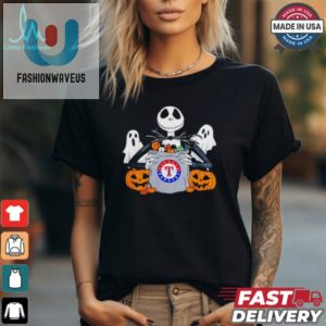 Spooky Texas Rangers Jack Skellington Tee Trick Or Treat Fun fashionwaveus 1 1