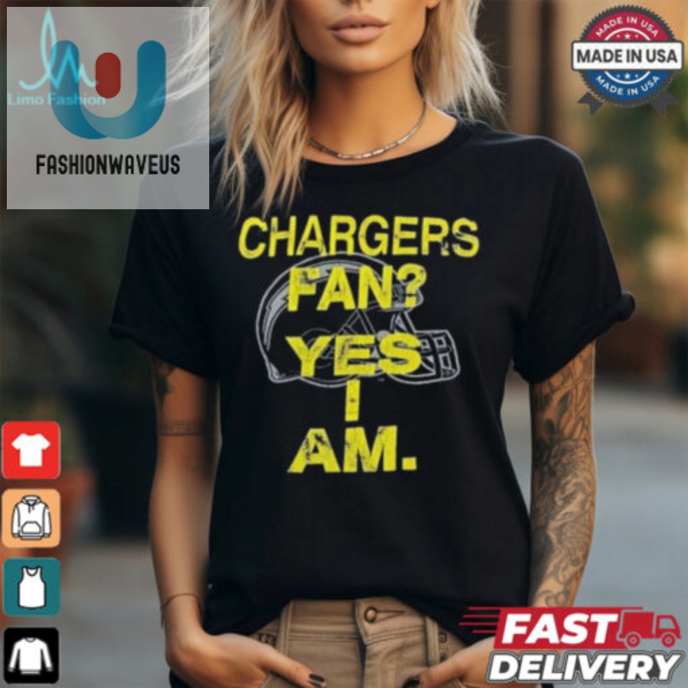 Funny San Diego Chargers Fan Shirt Yes I Am