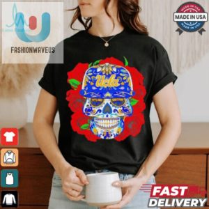 Get Spooky Sporty Ucla Bruins Roses Sugar Skull Tee fashionwaveus 1 3