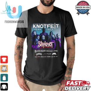 Slipknot 25Th Splash Into 1999 With Knotfest Iowa Tee fashionwaveus 1 1