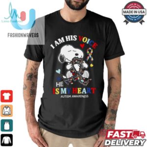 Funny Autism Shirt Im His Voice Hes My Heart Unique Design fashionwaveus 1 1