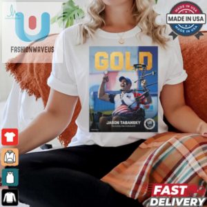 Gold Medal Archery Tee Paris Paralympics 2024 Fun fashionwaveus 1 2