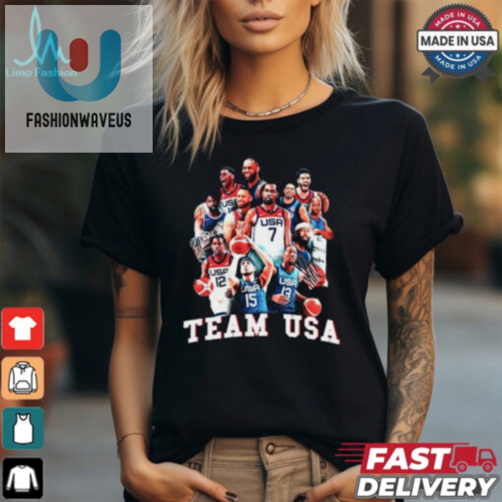 Dribble In Style Hilarious Team Usa Basketball Tshirt