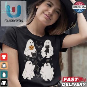 Spooky Cute Ghost Cats Shirt Purrfectly Hilarious Tee fashionwaveus 1 4