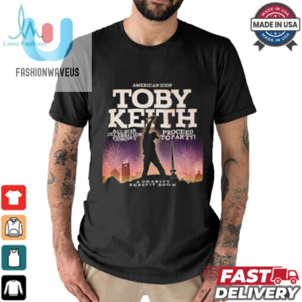 Rock Humor Toby Keith Charity Show Iconic Tee