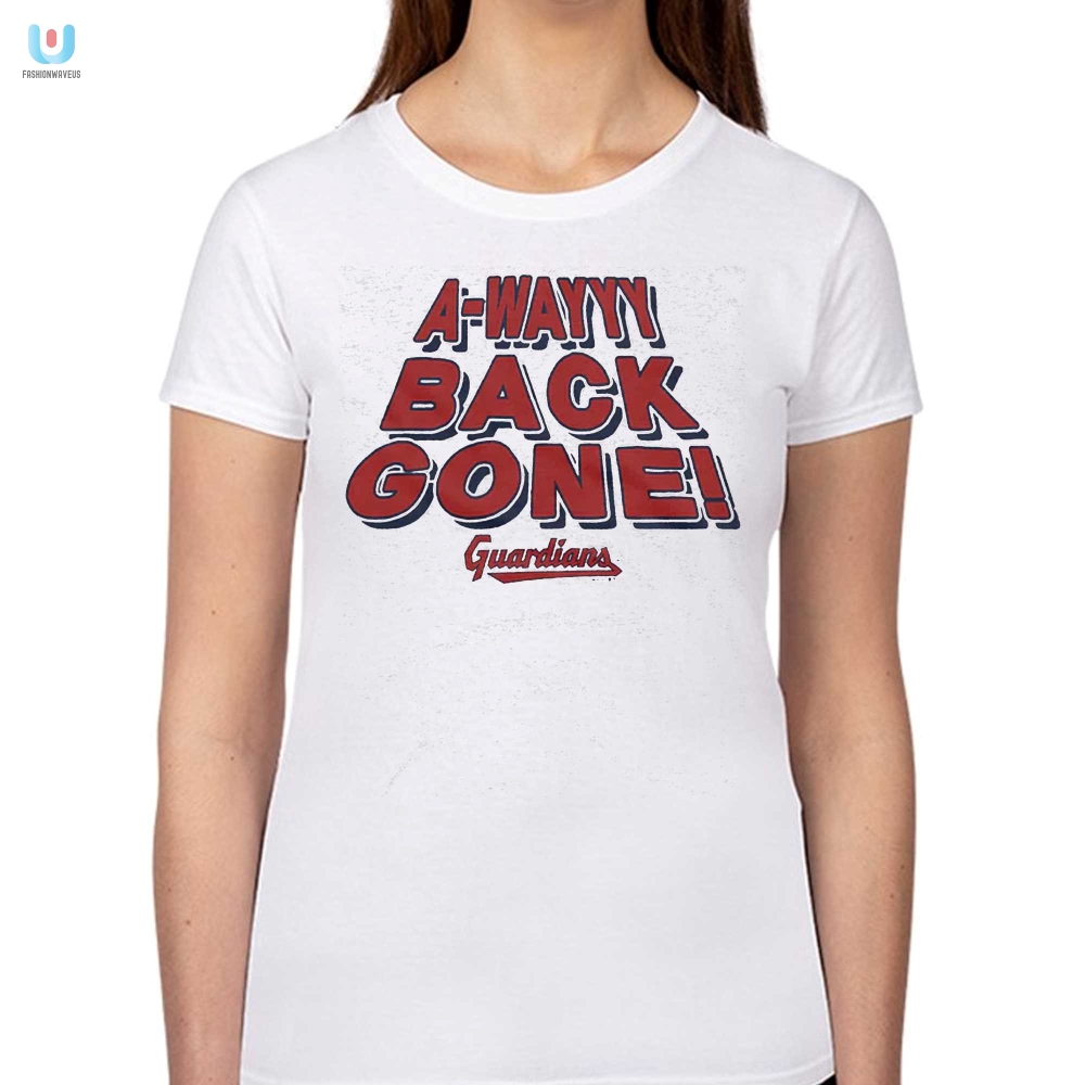 Cleveland Guardians Awayyy Back Gone Tee  Home Run Humor