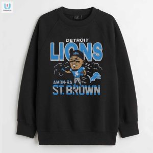 Roar In Style Hilarious Amonra St Brown Lions Tee fashionwaveus 1 3