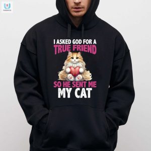 Funny God Sent Me My Cat Friendship Shirt fashionwaveus 1 2