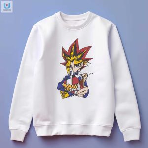 Get Lit In Style Yugi Smoke Shirt Where Cool Meets Comical fashionwaveus 1 3