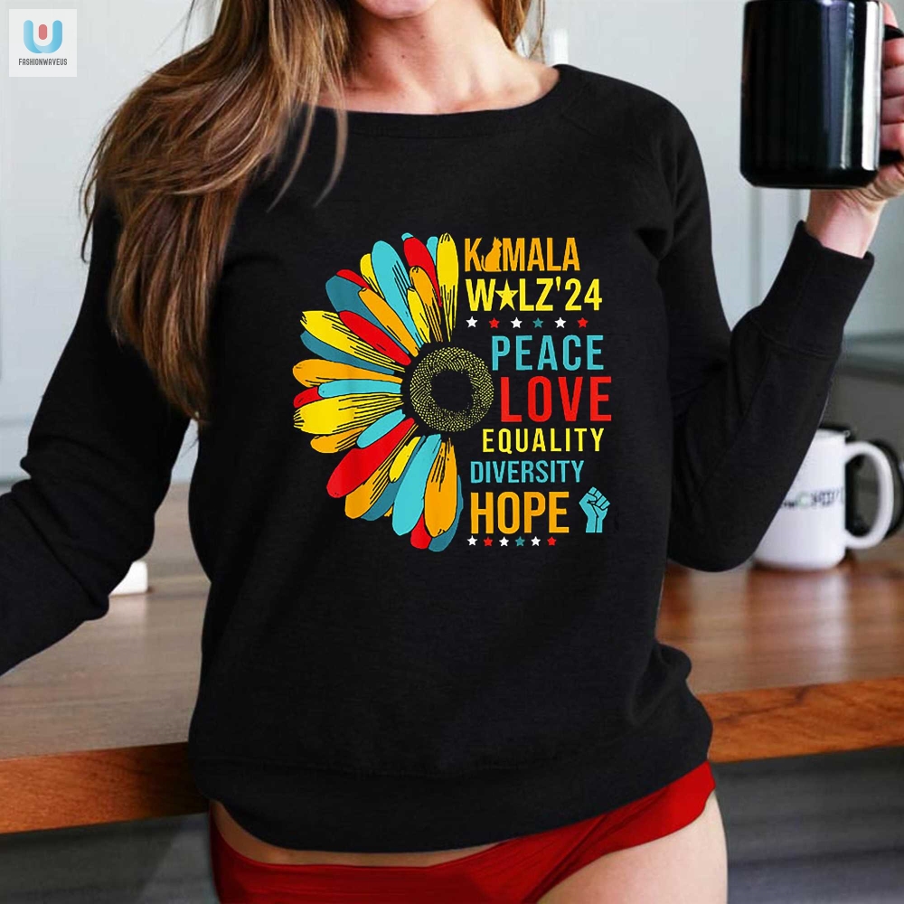 Elect Kamala In 2024 Hilarious Peace  Love Tshirt