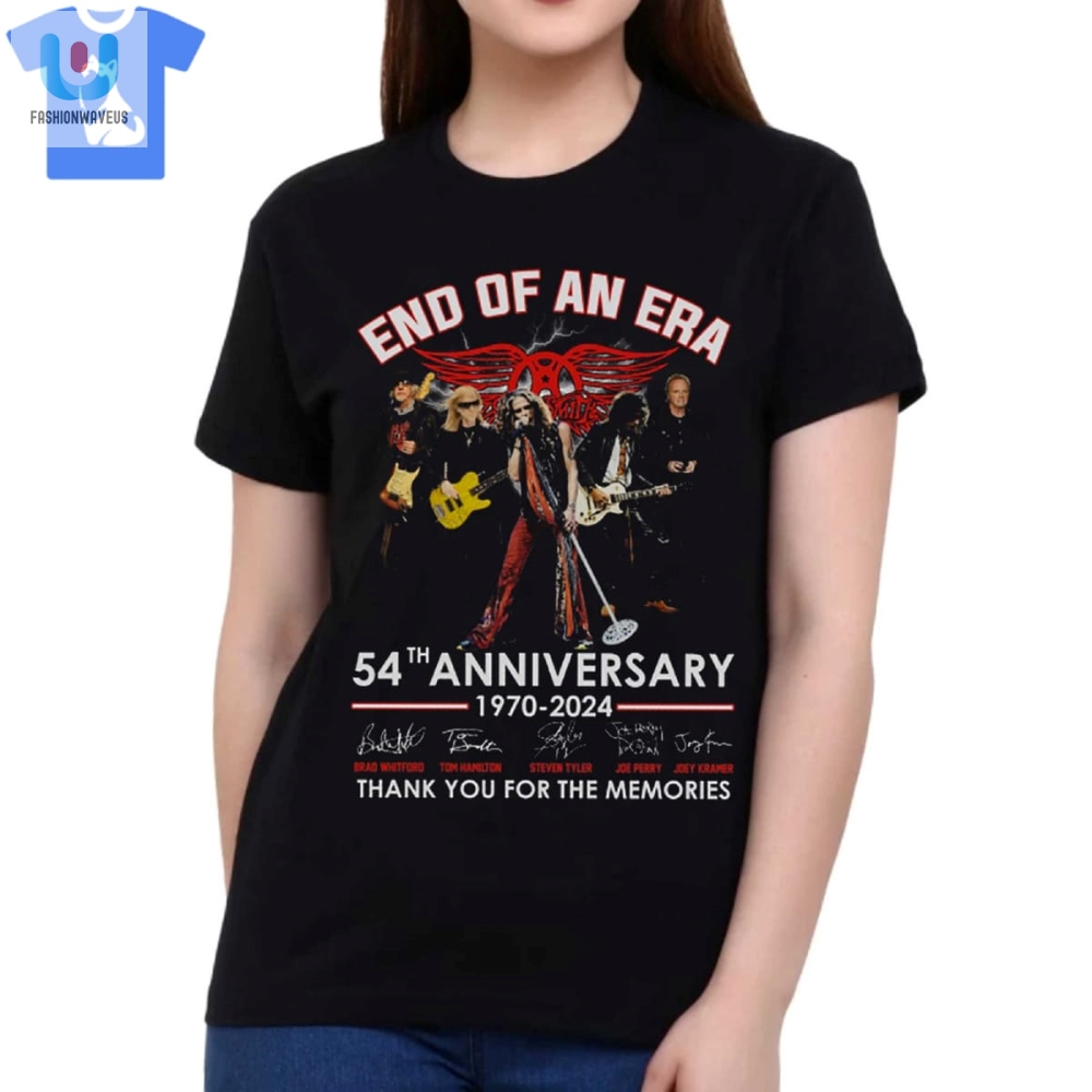 Get Your Laughs With Aerosmiths 54Th Anniversary Shirt